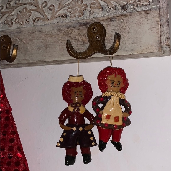 Raggedy Ann One Of A Kind Ornaments 2 Piece🎄 - Picture 4 of 8